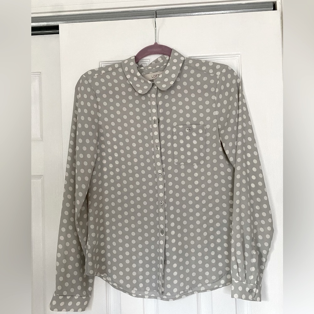 Loft Polka Dot Blouse